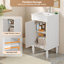 Meuble-lavabo et lavabo peu encombrant, en bois massif, style français, pour une petite maison