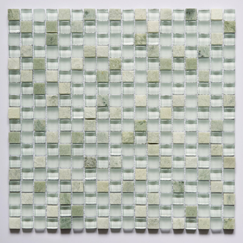 Premium Gold 12 x 12 Square Glass Mirror Mosaic Wall Tile, Irish Creme