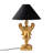 Elegant Baroque Table Lamp, Gold Finish, 19.7 x 19.7 x 30.3 inches | 100% Polyester Fabric Shade, Cap Size: Ø4.7 x H9.8 inches | E27 Socket, Max 40W | Perfect for Glam Home Decor, Stylish & Functional Lighting-1299501235
