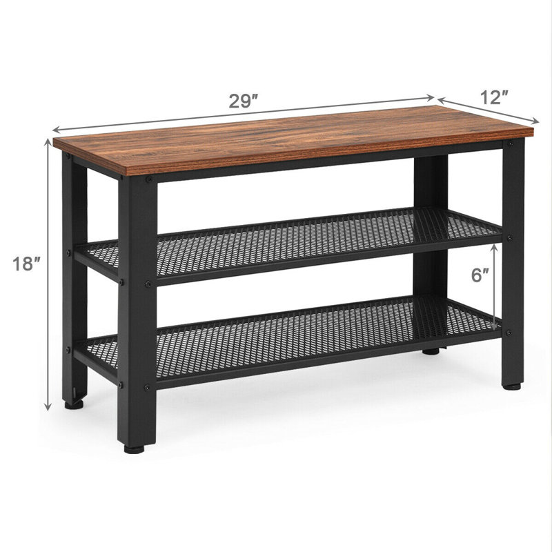 Banc de rangement pour chaussures avec tablette réglable, porte-chaussures pour hall d'entrée, chambre à coucher, porte d'entrée