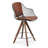 Zebra Pyramid Swivel Counter & Bar Stool-100260022-100260021-100267039