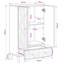 60 cm W Solid Wood Highboard