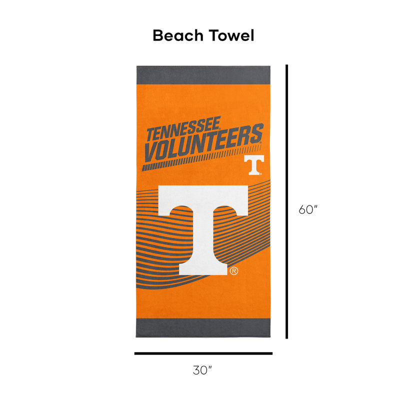 Serviette de plage 30 po x 60 po NCAA Tennessee Volunteers