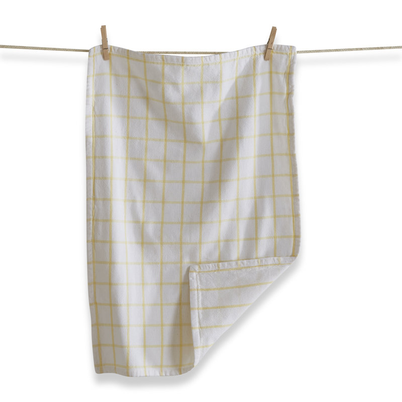 Ebern Designs Classic Double Cloth Dishtowel Red, Yellow Multi