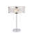 Ensemble de base de lampe de table 18 po en chrome