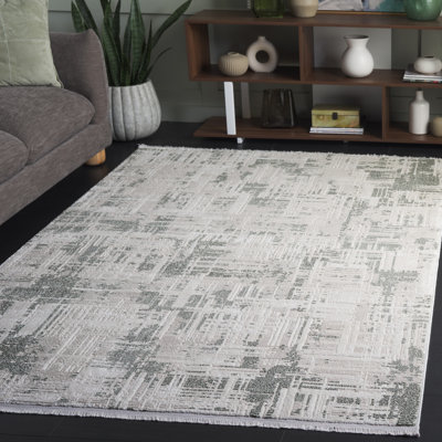 Tapis vert / ivoire Emerald 582