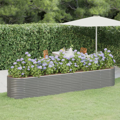 Jardinière en acier galvanisé Nakayla