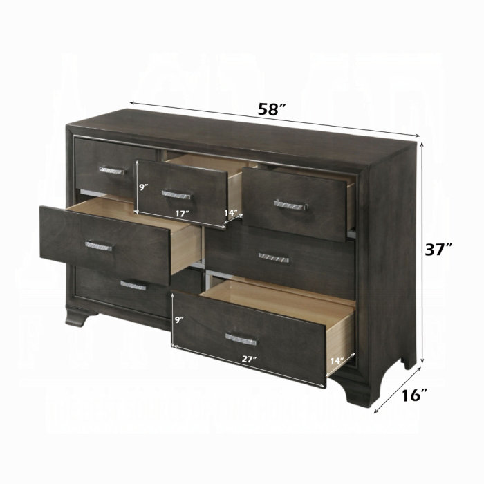 Commode ACME Carine II, gris