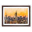 Yellow New York Skyline - Picture Frame Painting Print-56739543-56739542