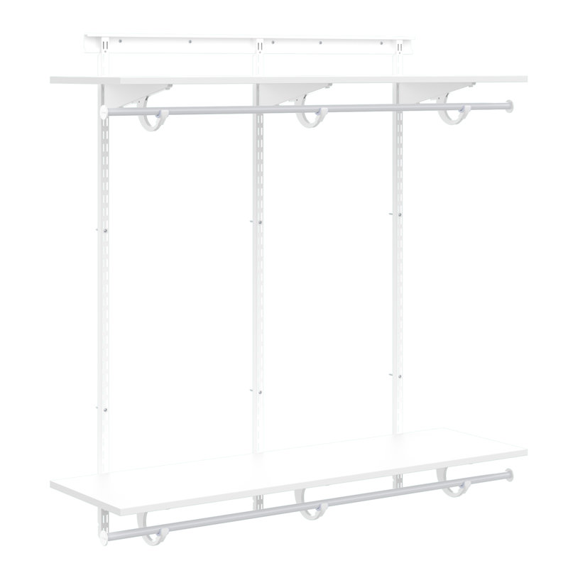 Shelftrack 4' Wood Shelf Closet Organizer Kit