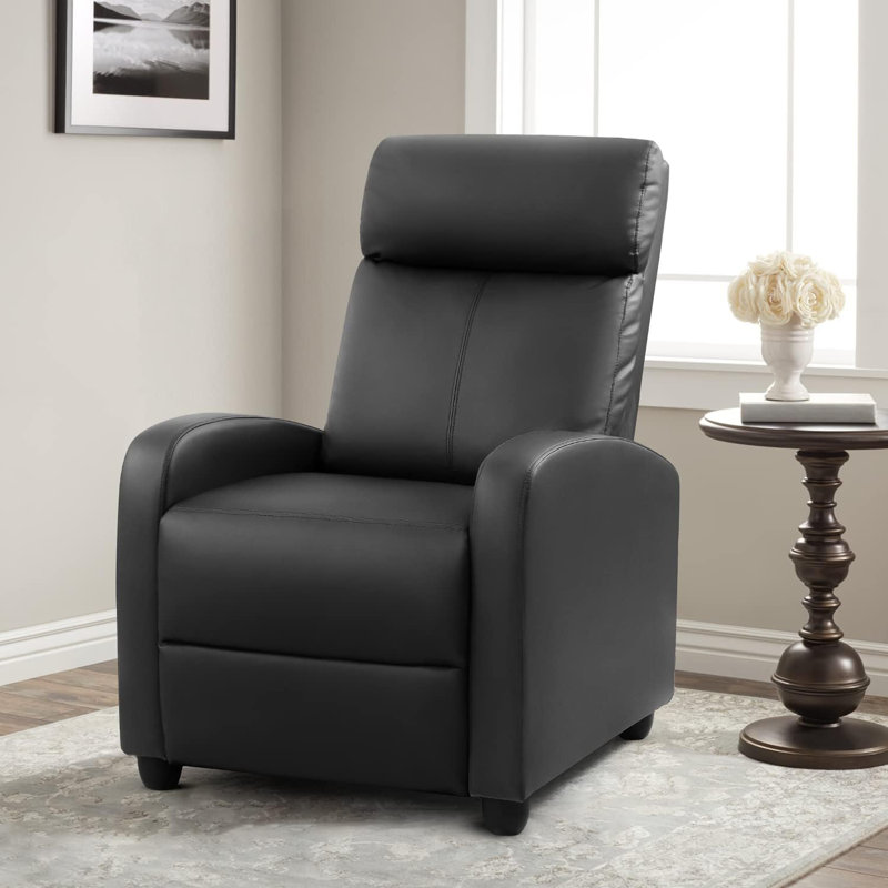 Fauteuil inclinable de massage pour le salon avec repose-pieds réglable - Canapé inclinable ergonomique en cuir PU avec fonction de massage intégrée pour le cinéma maison ou le bureau