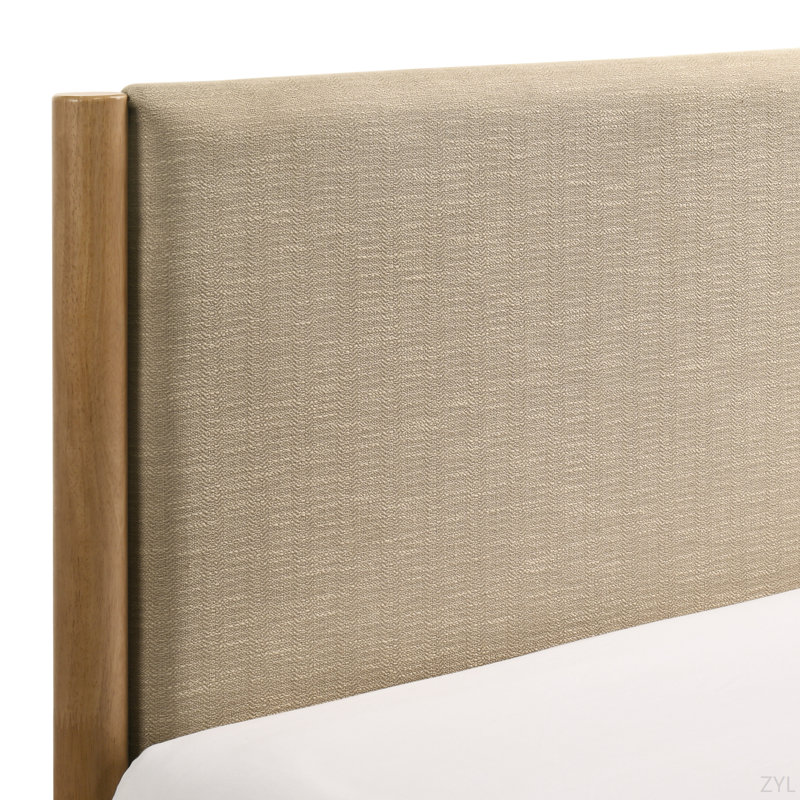 Ensemble de chambre à coucher, lit plateforme avec tables de chevet et grand lit 3 pièces Vichy