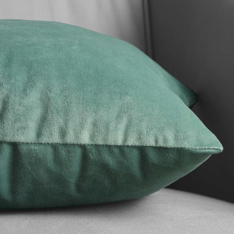  Housses de coussin Signature en velours - Housses de coussin décoratives, Bleu alouette