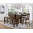 Ivaylo 6Pc Wooden Dining Table Set, Kitchen Table Set with Extension Leaf,Drawers ,Wine Rack Table