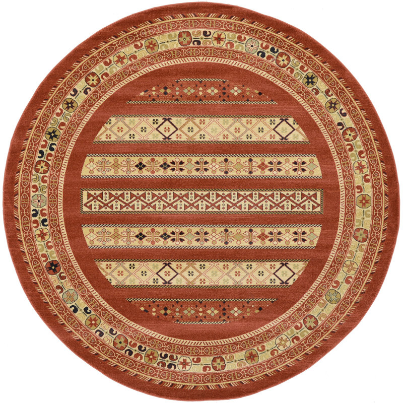 Jaeden Striped Indoor Rug, Round 12'2"