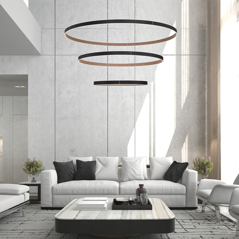 Lustre 1 lumière Verdura, Brun / Noir
