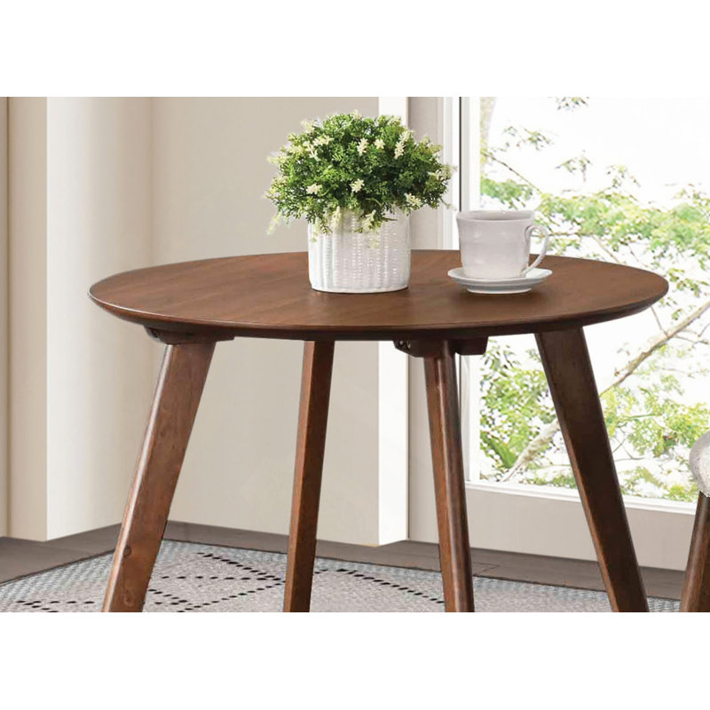 Table d'appoint ronde contemporaine avec pieds fuselés