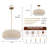 4-light 20"W Bohemian Hand-Woven Drum Pendant