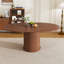 Extendable Oval Dining Table With 2-Tier Storage, Space-Saving Design For 4-6 People