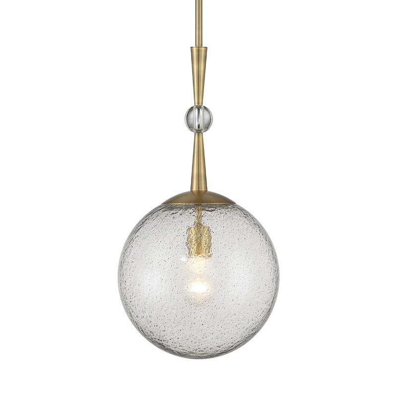 Yosgarth 1 - Light Oxidized Aged Brass Sphere Pendant