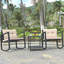 Irie 2 - Person Wicker Patio Dining Set with Square Table , Cushions Included
