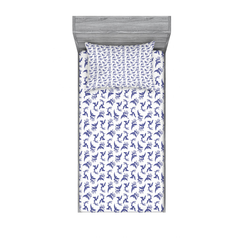 Microfiber Sheet Set, Twin Sheet Set with Fitted Sheet
