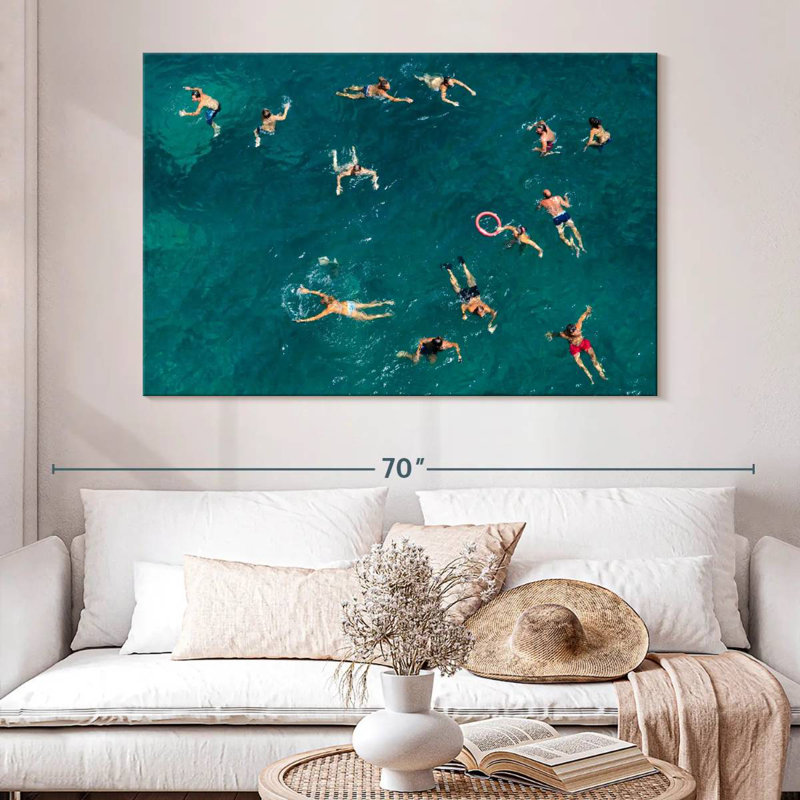 Sireci Blue Water Swim, 34" H x 51" W