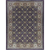 Sultanabad Wool Oriental Area Rug in Aubergine/Gold