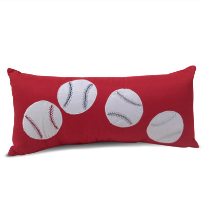 Sports Embroidered Reversible Throw Pillow