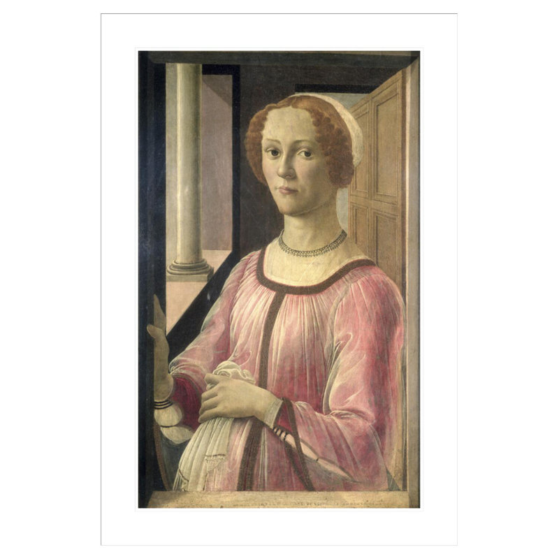Smeralda Bandinelli grandmother of the sculptor Baccio Bandinelli c.1471 by Sandro Botticelli - Framed Giclee Print