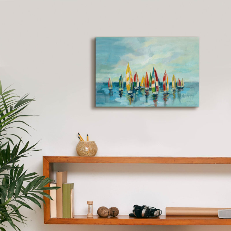 «Epatt Graffiti» «Regatta» par Silvia Vassileva, art mural sur toile, 18 po x 12 po