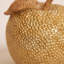 Ensemble de 2 ornements dorés en forme de pomme et poire