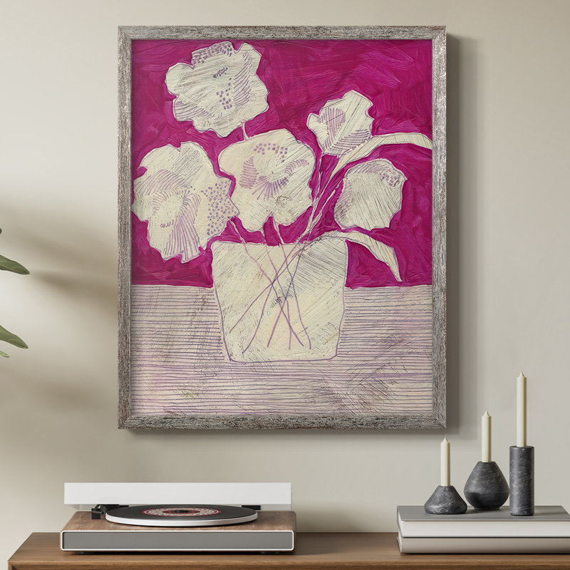 Fuchsia Arrangement I Framed Print - Solid Wood