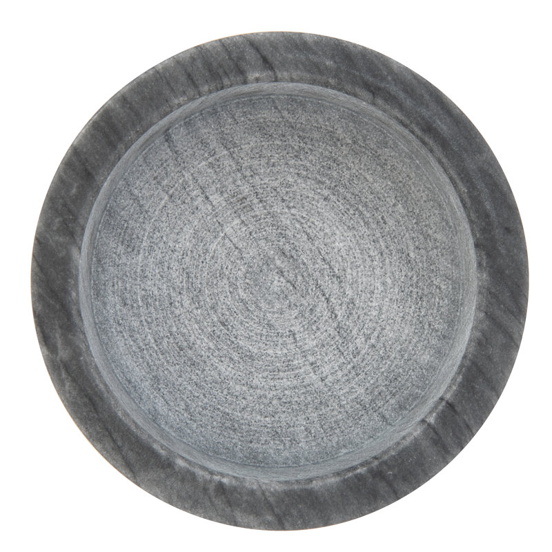 Marble Wine Bottle Coaster, Black Matte