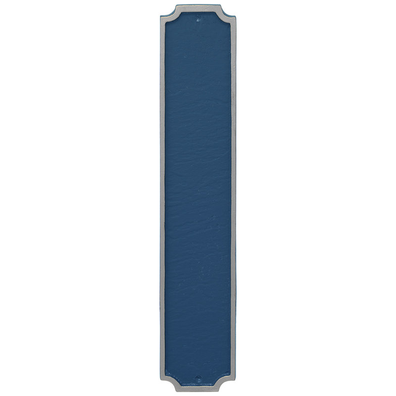 Plaque d'adresse colonne Princeton, Oui, Bleu mer / argent