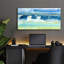 Art mural en verre épique «Gulf Shore 1» par Alicia Ludwig, 48 po x 24 po