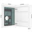 Armoire de salle de bain blanche 24 po x 30 po avec miroir biseauté - solution de rangement soignée de l 24 po x H 30 po-1995702941