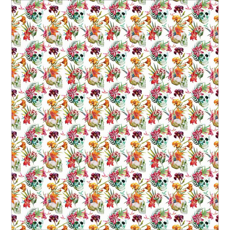 Coastal Floral Duvet Cover, Twin Duvet Cover + 1 Sham