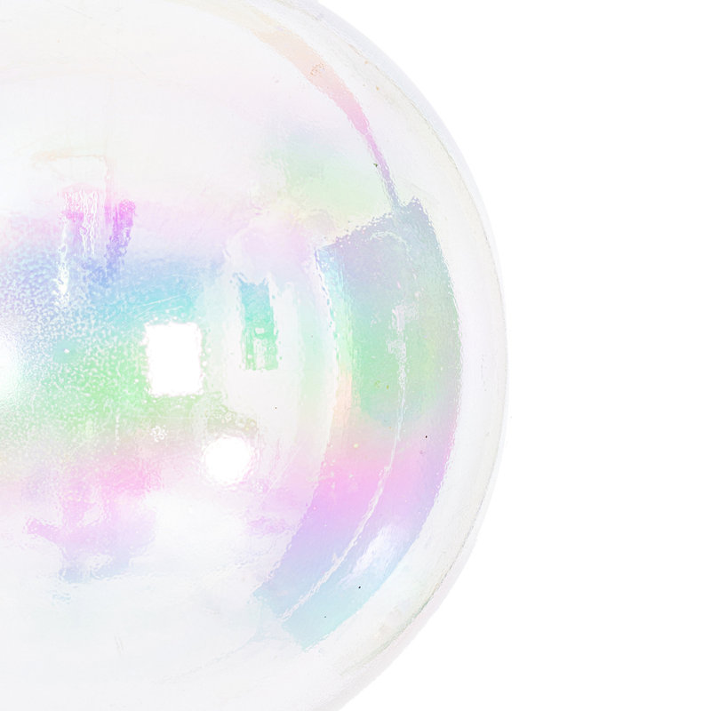 Babiole incassable, H 4 po x l 4 po x P 4 po, Transparent irisé
