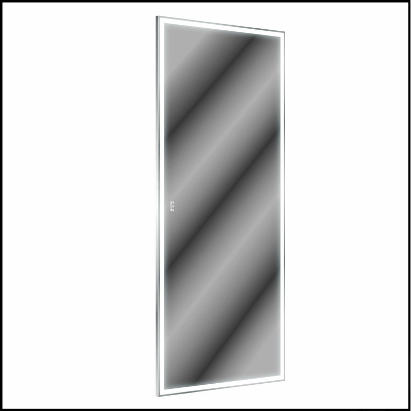 Extra Large LED Bathroom Mirror With 3 Color Options, Aluminum Framed Full Body Mirror For Versatile Hanging, 84X36 Inches