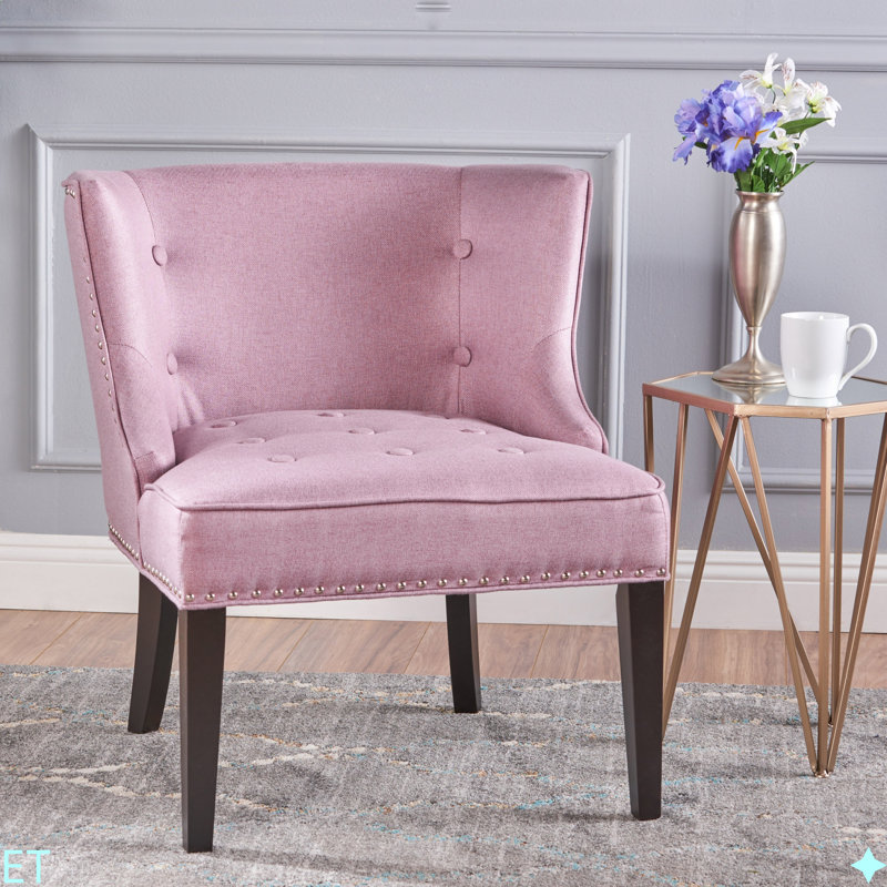 Chaise d'appoint en tissu, Mauve lavande