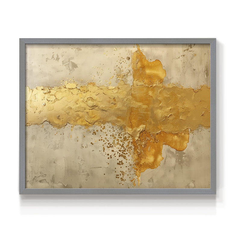 Abstract Series-CLXXX -Framed Print - Restickable, 16" H x 20" W, Gray