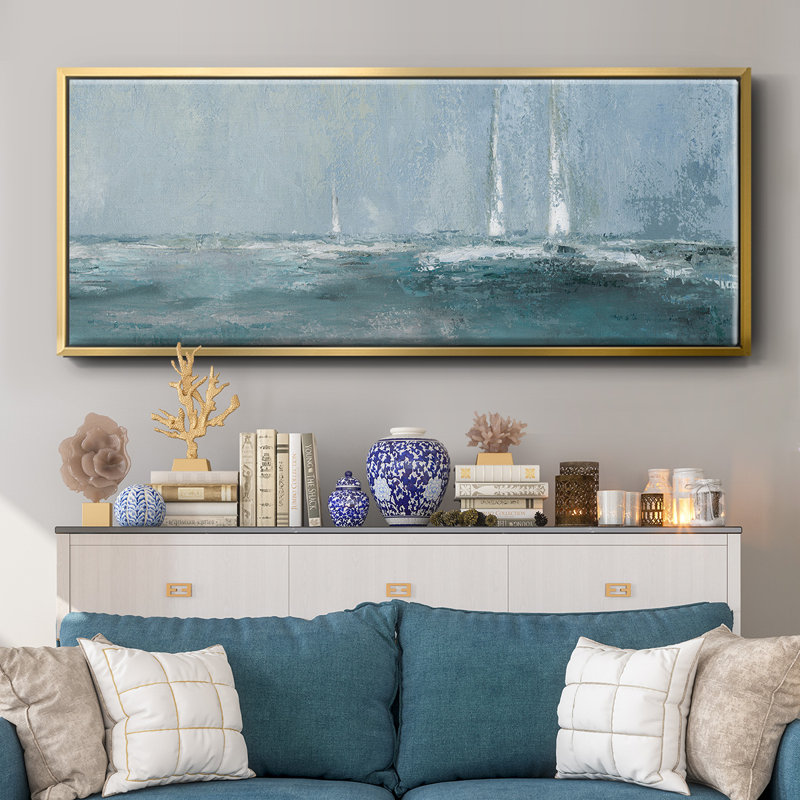 Headed Out- Framed Canvas, 8" H x 20" W