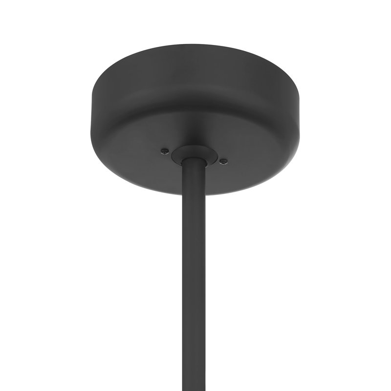Mansell 4-Light Fan D'Lier in Matte Black, Matte Black