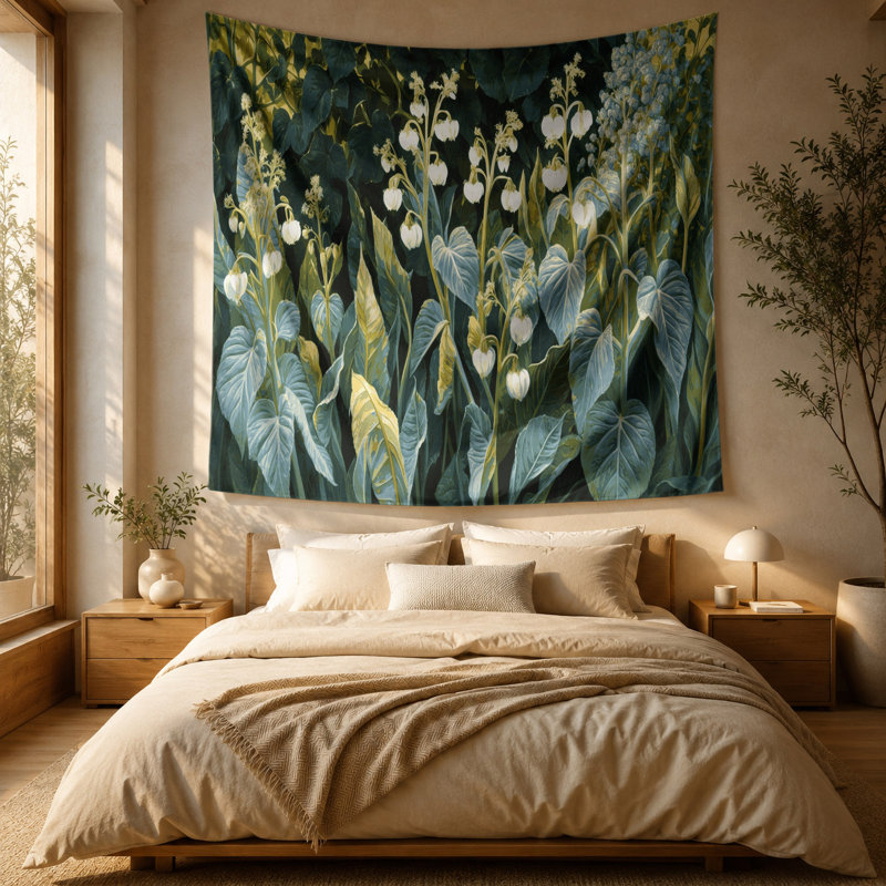 Tapisserie murale légumes et ail moutarde, 51" x 60"