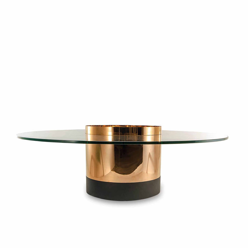 Table basse cylindrique, Or