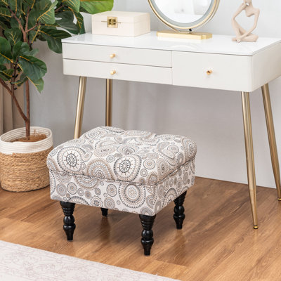 Cauley Upholstered Ottoman