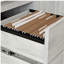 Bureau avec tiroir classeur, finition blanche