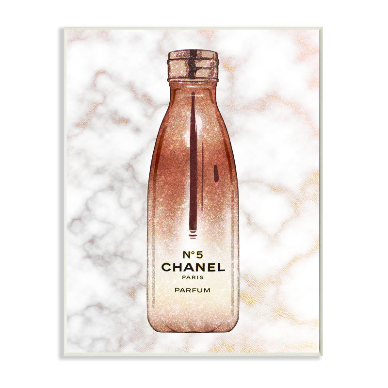 Bouteille d'eau sur marbre pour femmes, H 19 po x l 13 po, Plaque murale