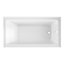 Baignoire de trempage en alcôve en acrylique 60 po x 32 po Condris Opal - Prêt à drainer à gauche ou à droite, anti-dérapant, blanc-119140497